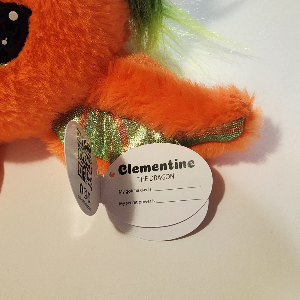 Cutie Pet-tudies Jade Dragon & Clementine Dragon Stuffed Plush Animal - Picture 11 of 13